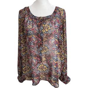 Patterson J. Kincaid Originals -- Sheer Top, Buttons at Top -- Size XS